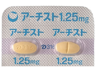 アーチスト錠1.25mg