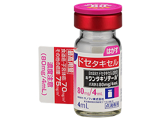 ワンタキソテール点滴静注80mg/4mL